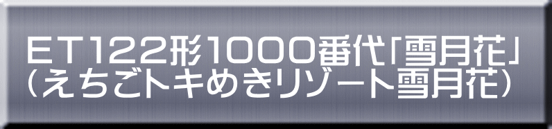 ＥＴ１２２形１０００番代「雪月花」 （えちごトキめきリゾート雪月花） 