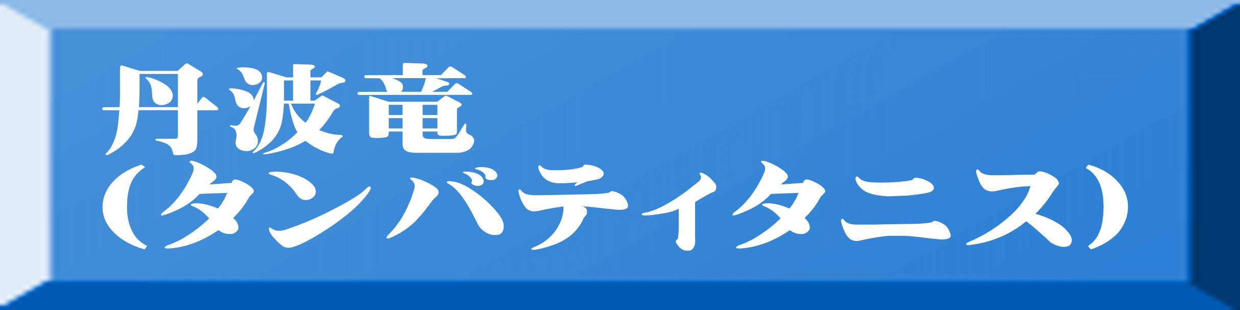 丹波竜 （タンバティタニス） 