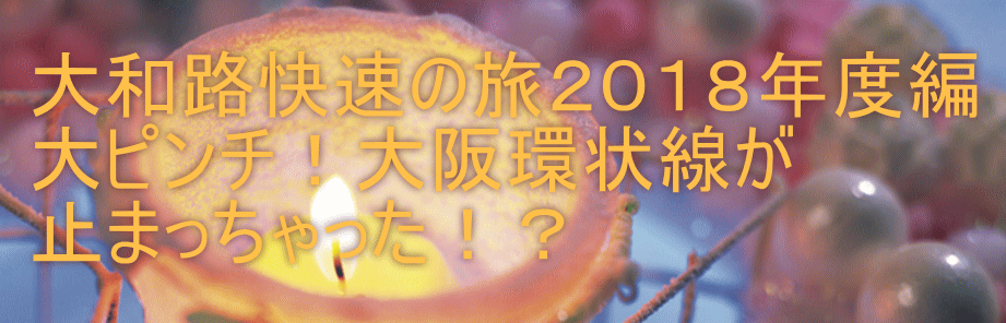 大和路快速の旅２０１８年度編 大ピンチ！大阪環状線が 止まっちゃった！？ 